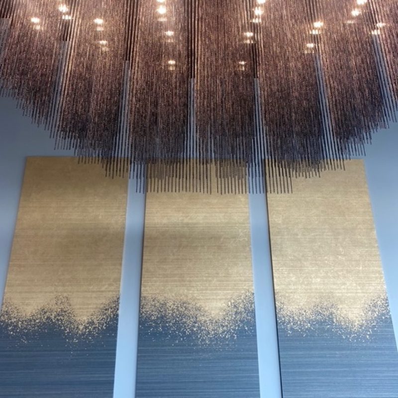 Kelowna custom feature wall installation in a luxury interior